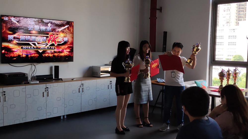 云里物里2018年第二屆銷售業(yè)績PK大賽總結(jié)暨頒獎典禮順利舉行